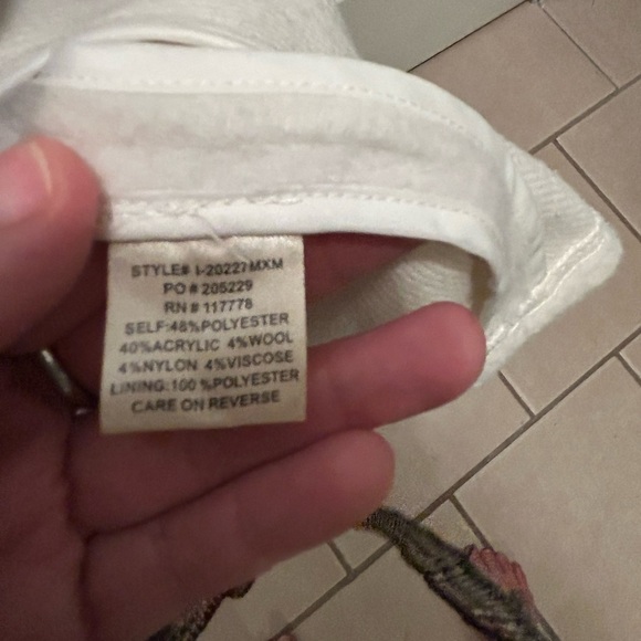 Nordstrom Lovestitch jacket wool blend wrap hood soft M coat - Picture 8 of 10